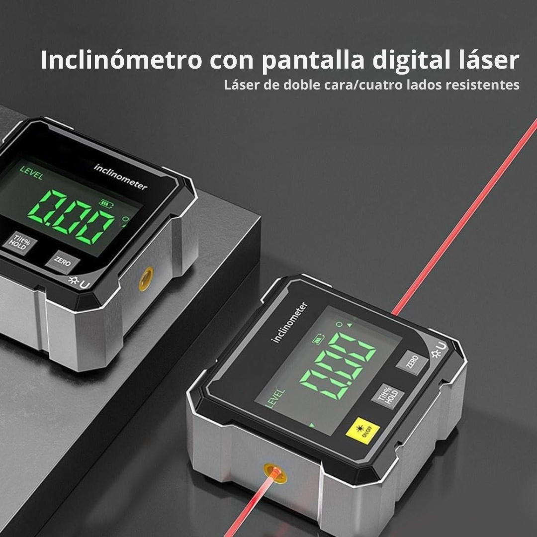 Buscador de ángulo digital con láser electrónico