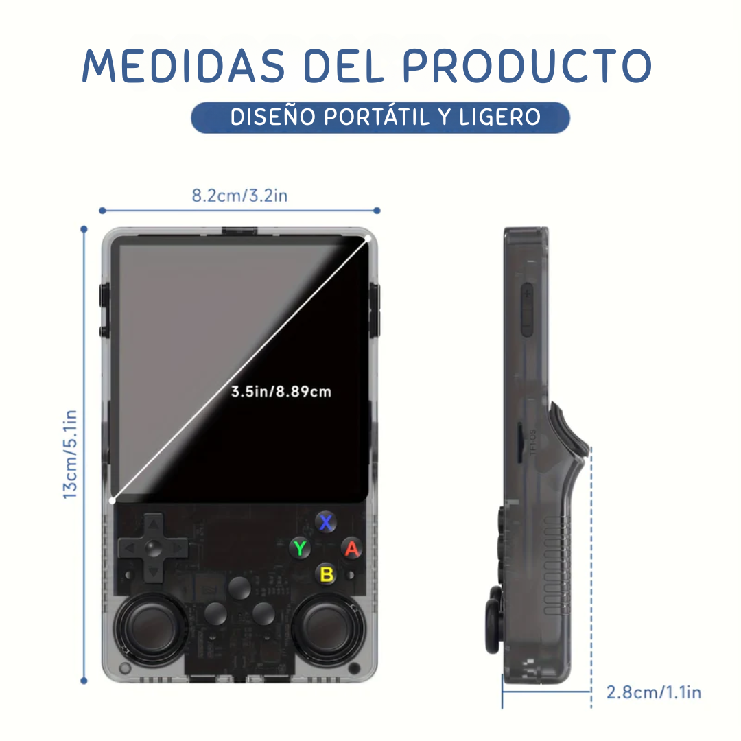Consola Portátil de Juegos con Diseño Retro