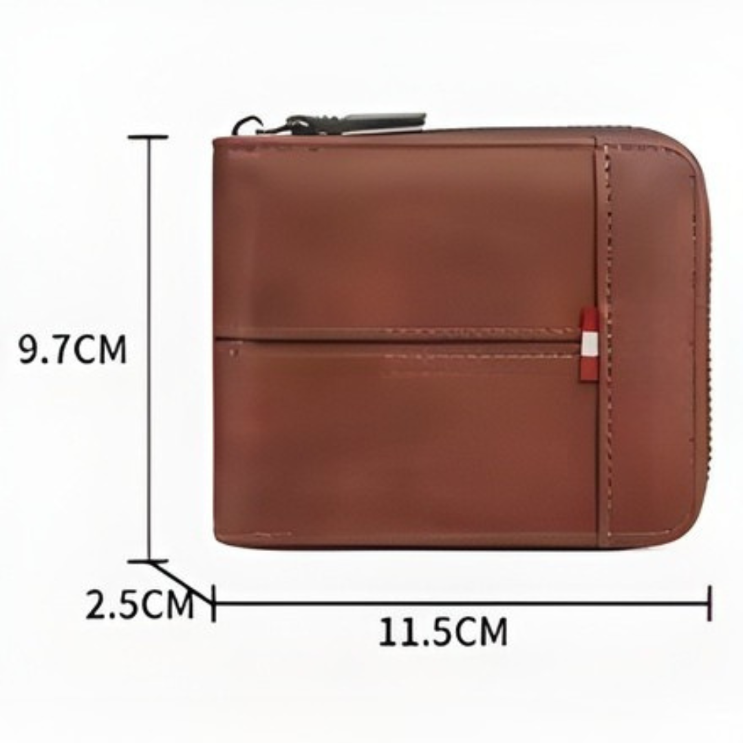 Cartera de Cuero con Protección RFID