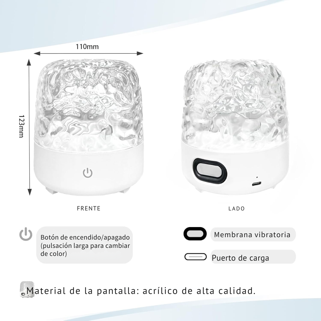 Lámpara con efecto aurora boreal de 16 colores para una atmósfera única®