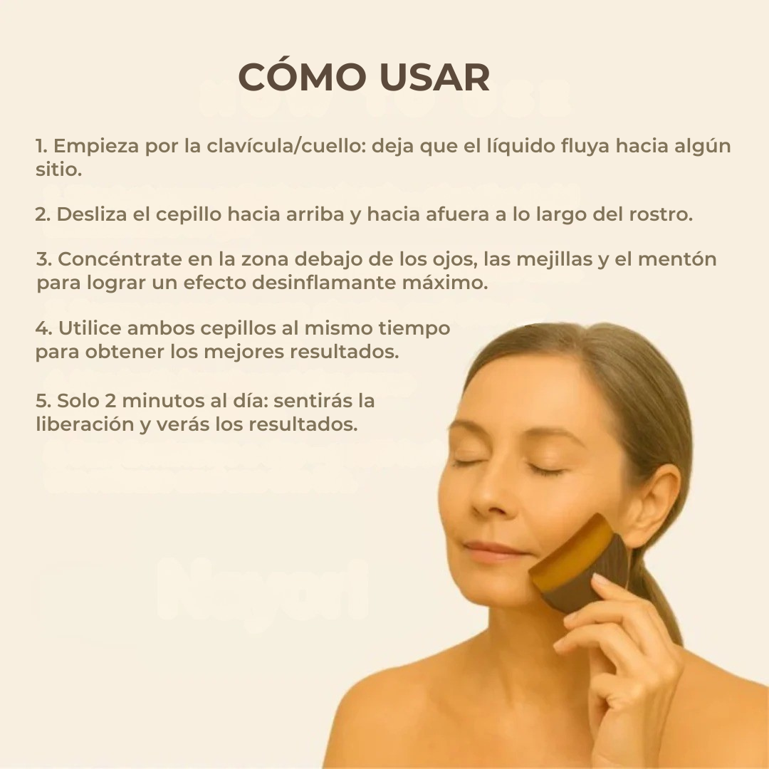 Cepillo de Escultura Facial para Drenaje Linfático