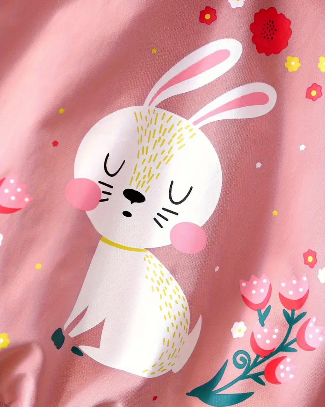 Abrigo ligero para niñas con diseño de capucha y estampado animado®