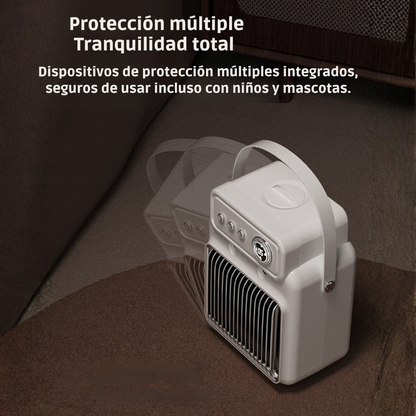 Calentador de escritorio humidificador eficiente 2 en 1 de 1200 W