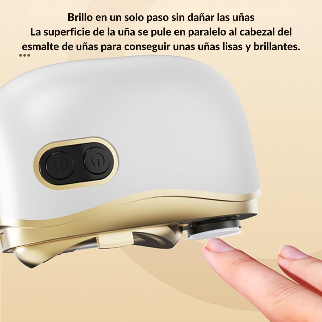 Lima eléctrica de uñas con limado suave 360°