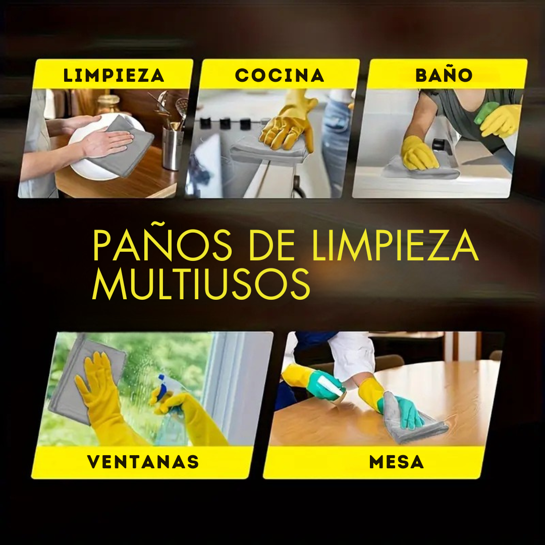Paños de microfibra multiusos