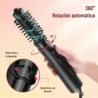 Cepillo Secador y Moldeador de Aire Caliente 3 en 1 Para Mujer