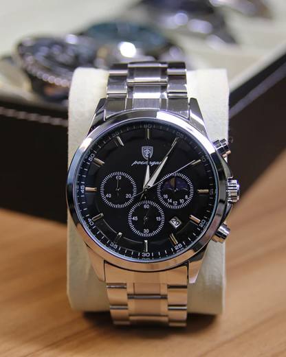 Reloj Náutico de Lujo en Acero Para Hombre