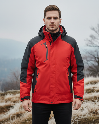 Chaqueta Rompevientos Impermeable con Capucha