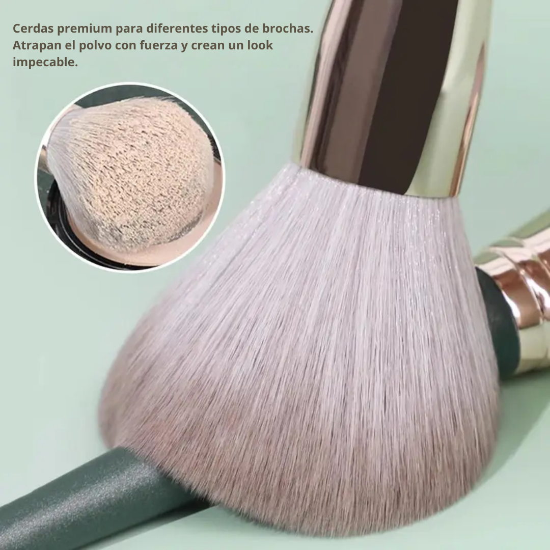 Set de brochas de maquillaje con cerdas de nailon