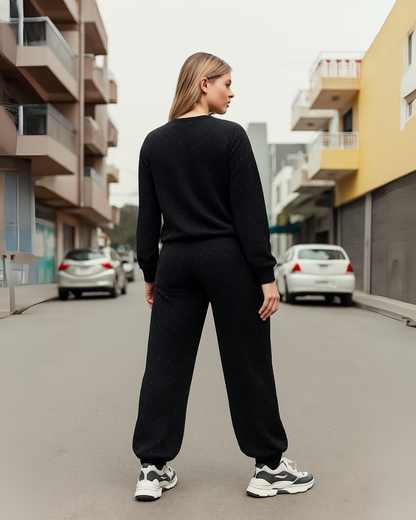 Conjunto de dos piezas con detalles brillantes para Mujer