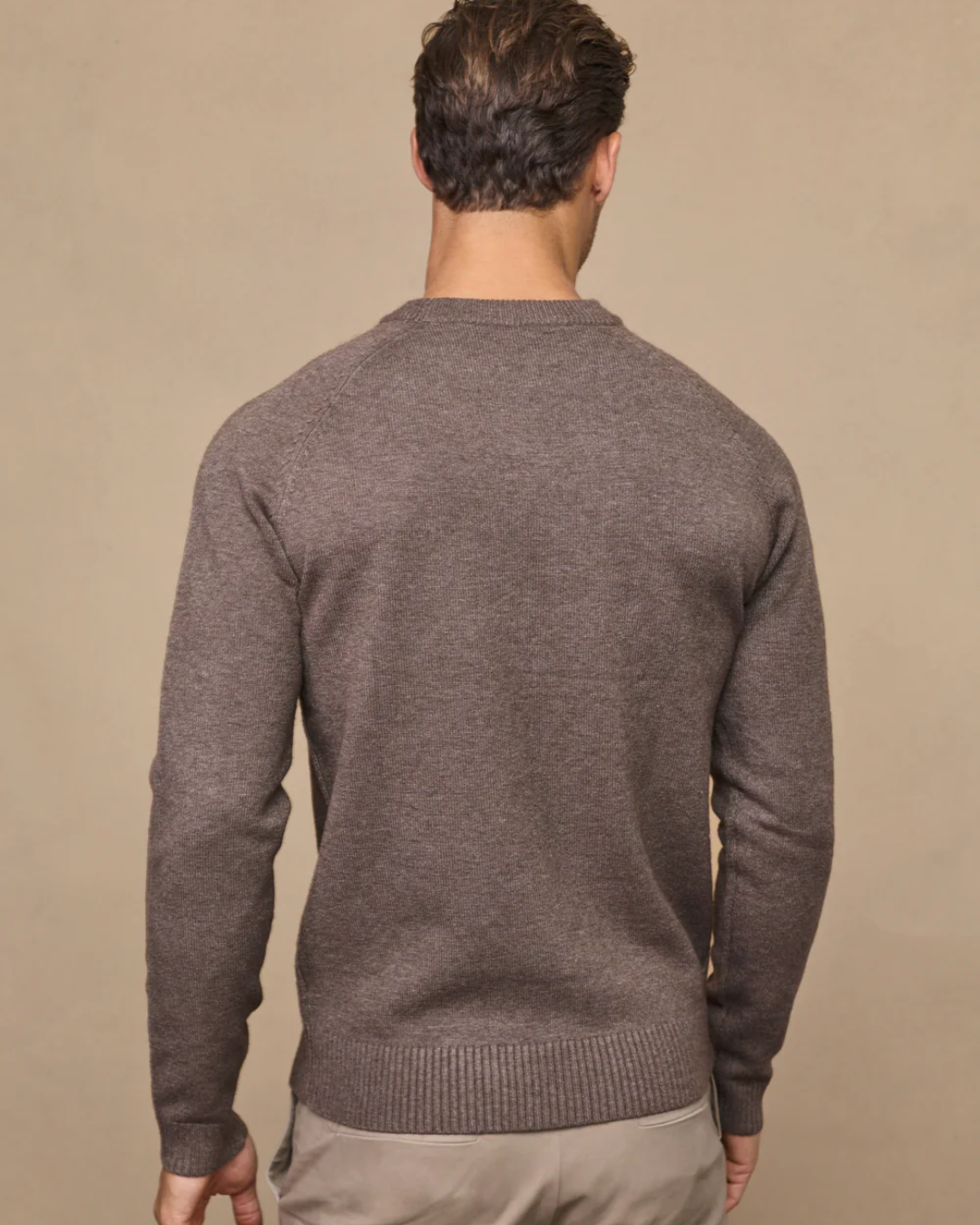 Suéter de Punto de Cuello Redondo de Lujo para Hombre-