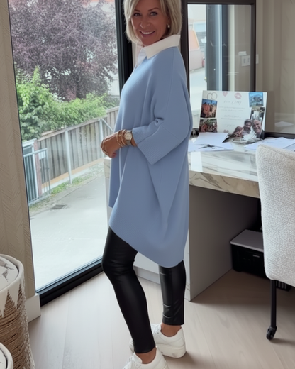 Suéter casual con mangas decoradas y estilo holgado®