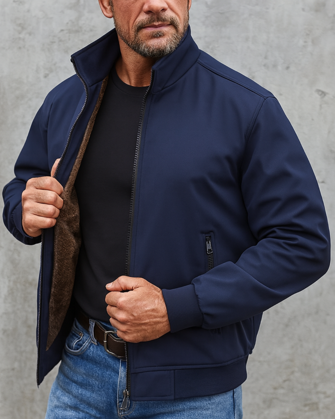Chaqueta antiarrugas con forro interior suave para Hombre®