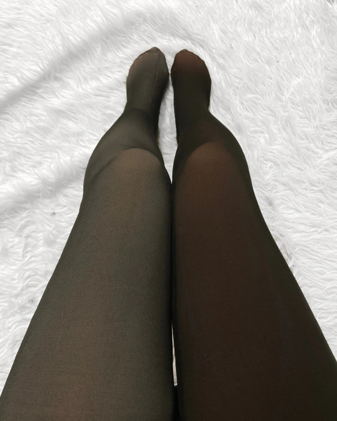 Leggings térmicos de invierno con forro polar grueso y cintura alta