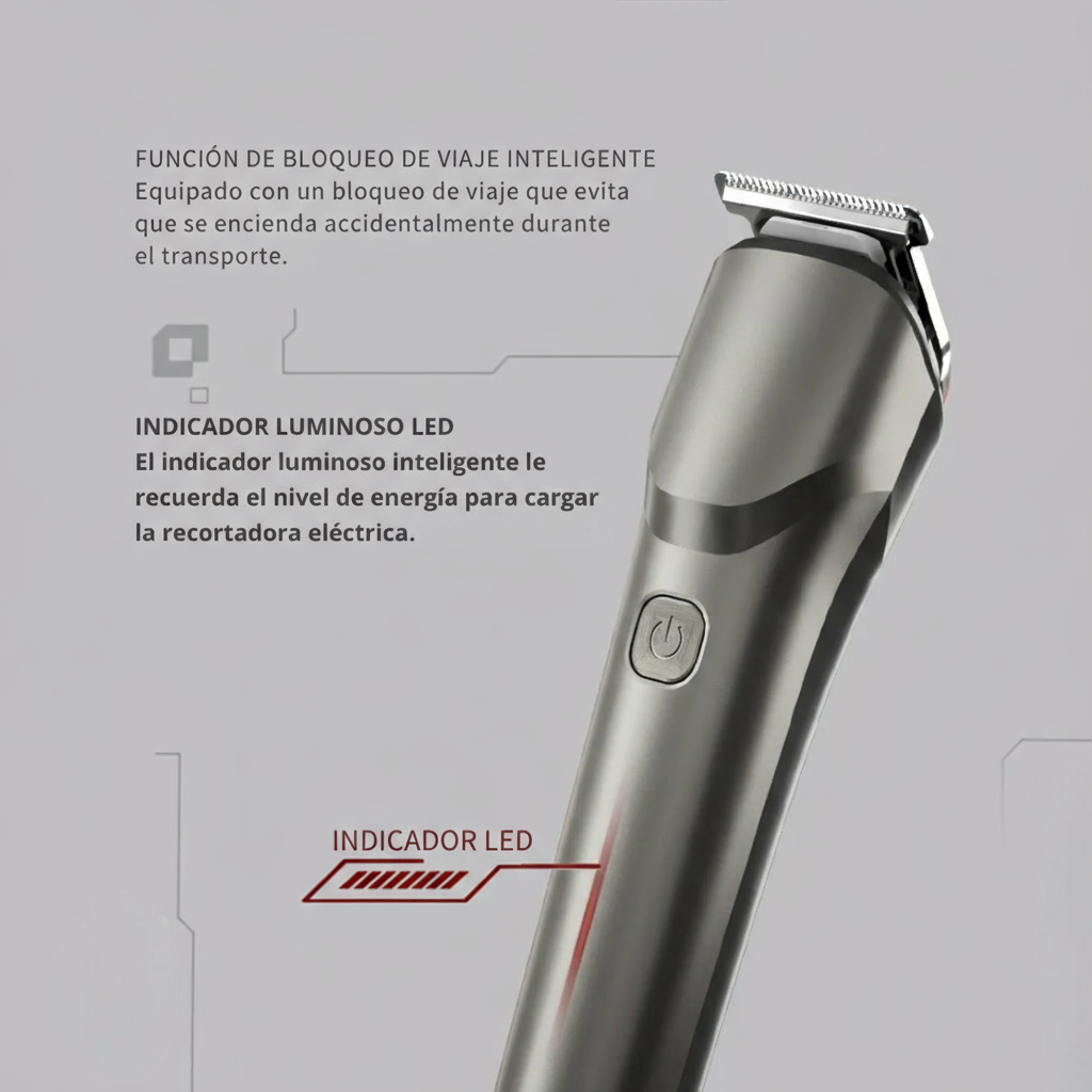 Afeitadora Eléctrica Recargable Resistente al Agua para Todo el Cuerpo