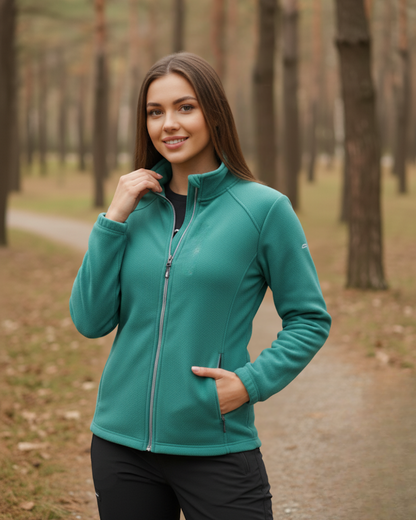 Chaqueta de cuello alto para mujer