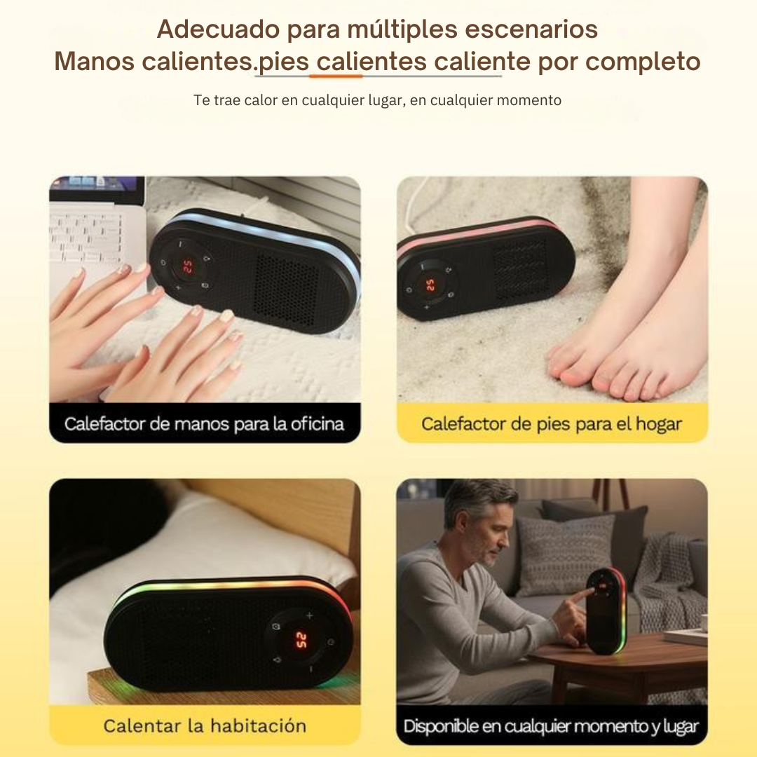 Mini calefactor eléctrico de enchufe con temperatura ajustable®