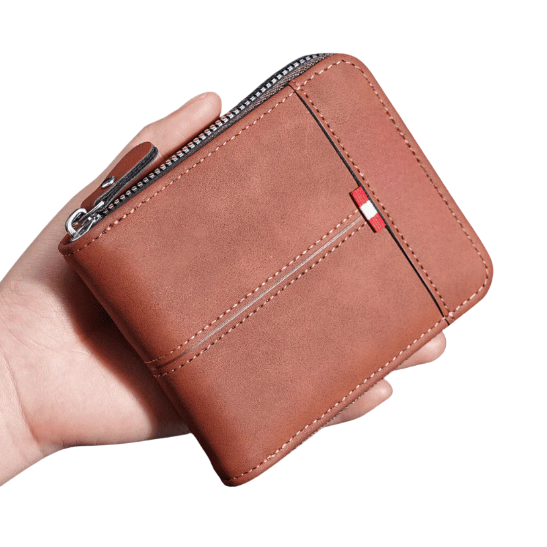 Cartera de Cuero con Protección RFID