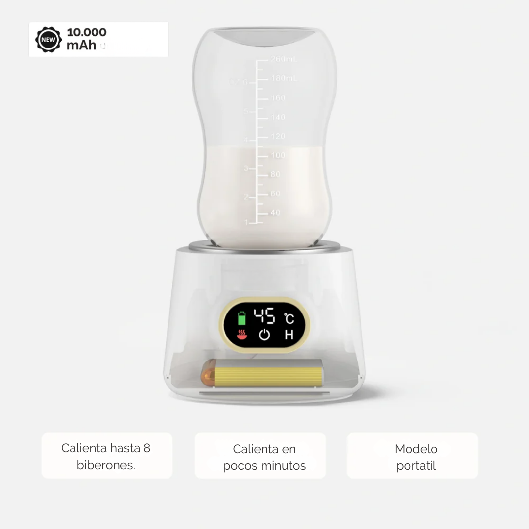 Calentador de Biberones Portátil con Batería Recargable