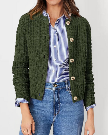 Cardigán de Punto con Botones para Mujer