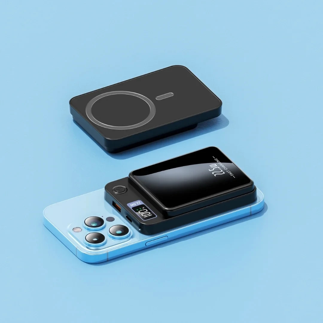 Cargador inalámbrico magnetico de 10000 mAh multifuncional