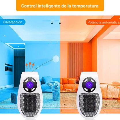 Calefactor y Ventilador Personal Inteligente 2 en 1