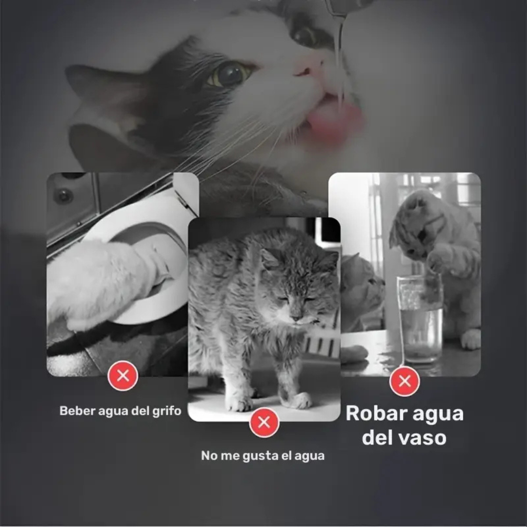 Dispensador de Agua Inteligente para mascotas de 1.8L con Grifo