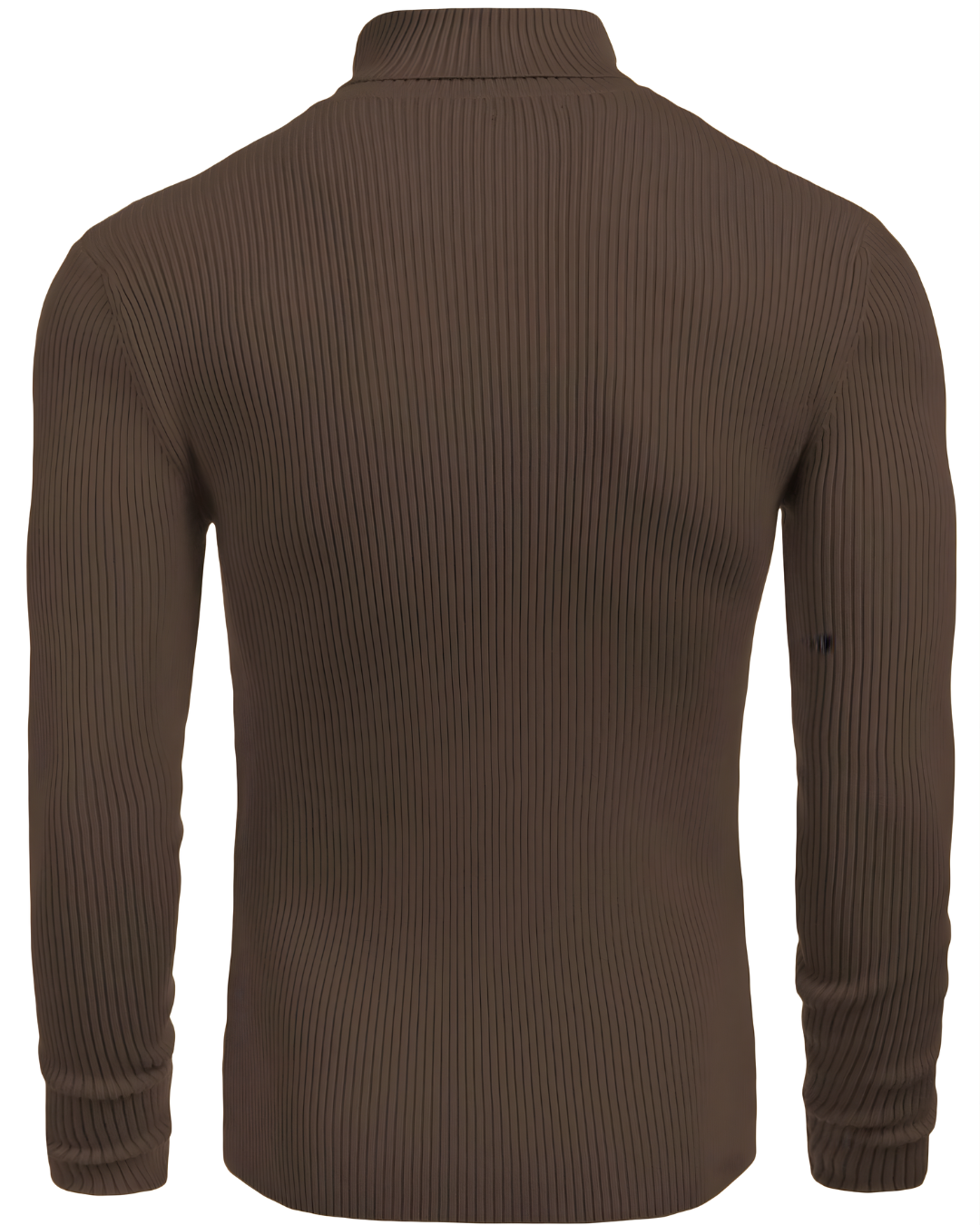 Suéter de Cuello Alto de Punto Acanalado Para Hombre®