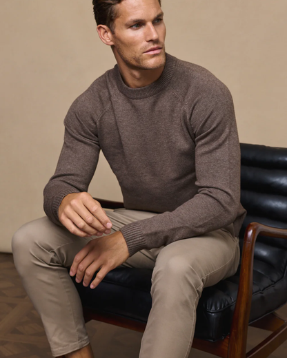 Suéter de Punto de Cuello Redondo de Lujo para Hombre-