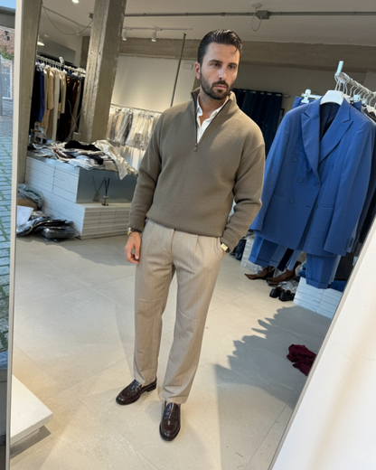 Suéter de punto liso para hombre