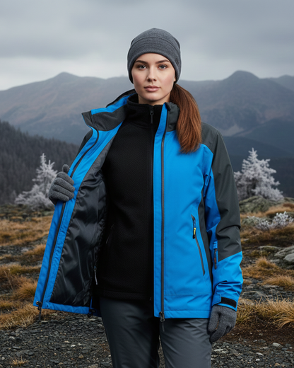 Chaqueta Rompevientos Impermeable con Capucha