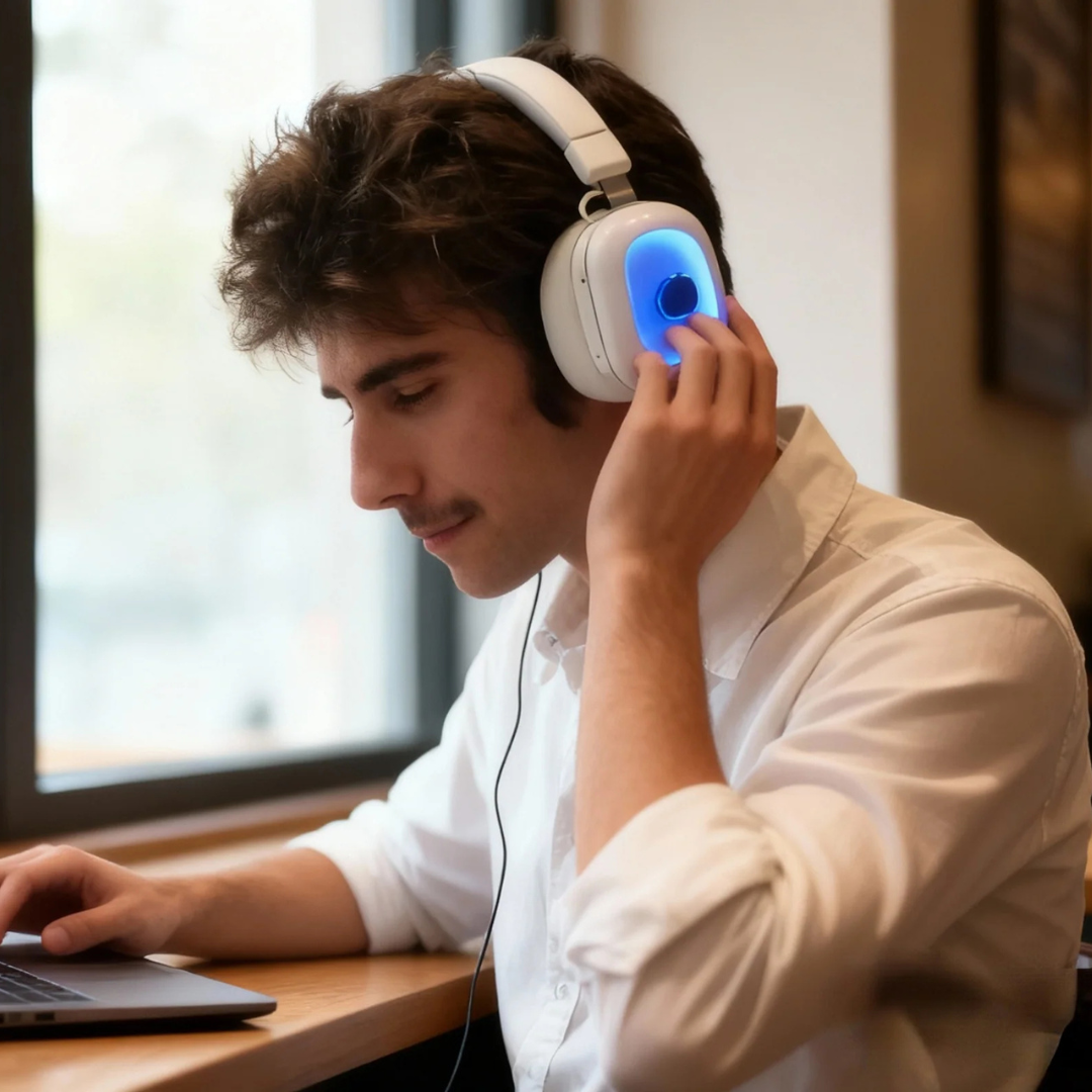 Auriculares inmersivos con efecto ferrofluido