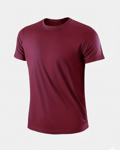 Camiseta de manga corta y cuello redondo para hombre