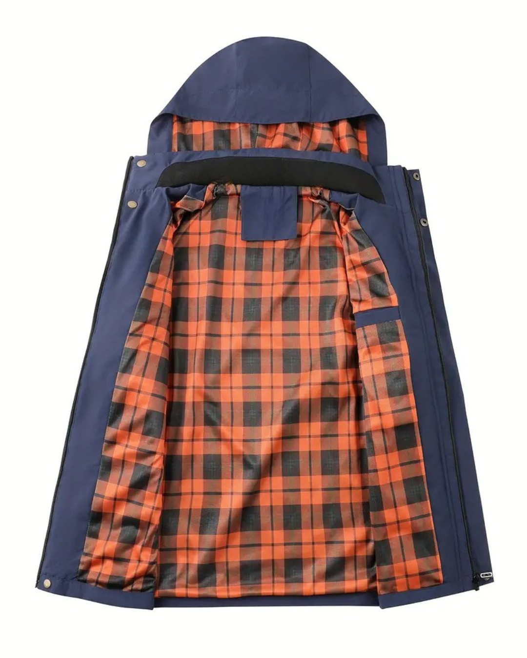 Chaqueta con capucha y cremallera completa para hombre