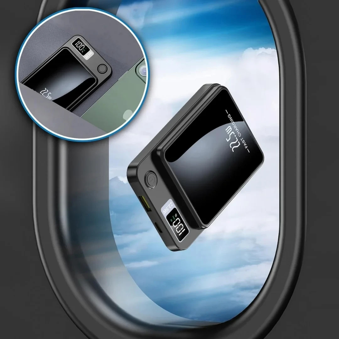 Cargador inalámbrico magnetico de 10000 mAh multifuncional