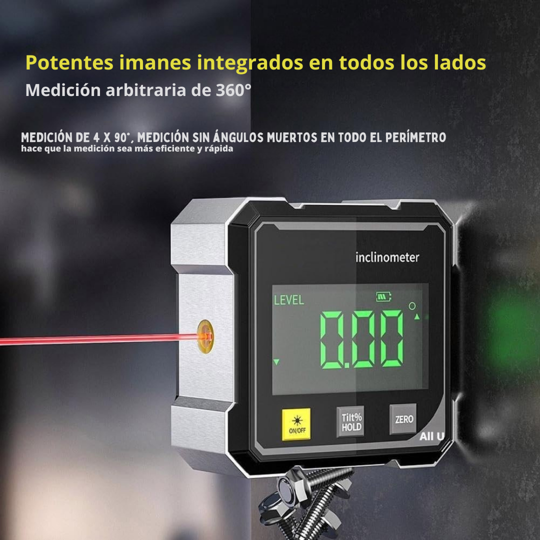 Buscador de ángulo digital con láser electrónico