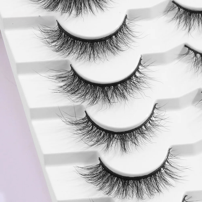 7 Pares de Pestañas postizas naturales®