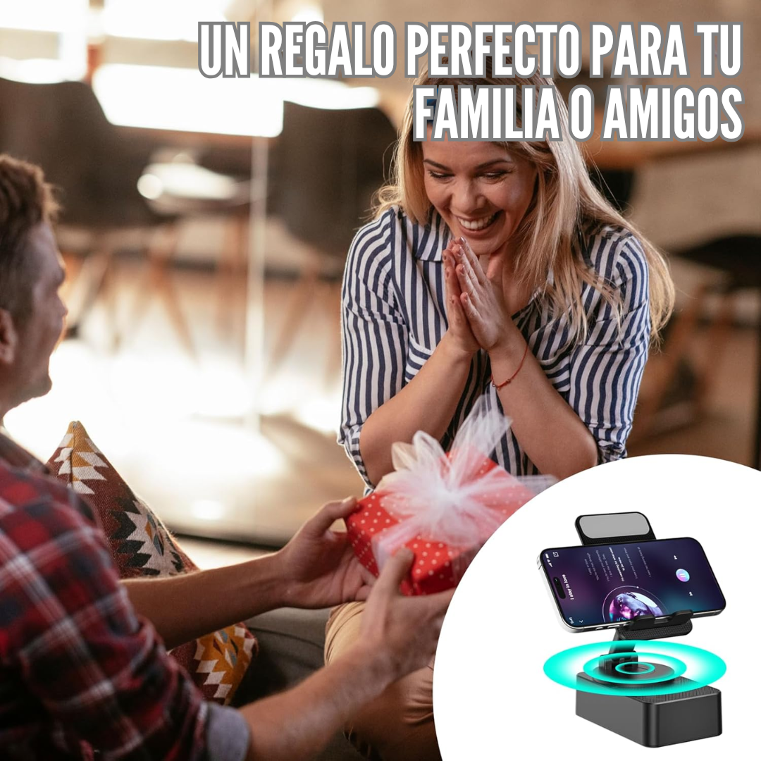 Soporte para Teléfono con Altavoz Bluetooth Inalámbrico®