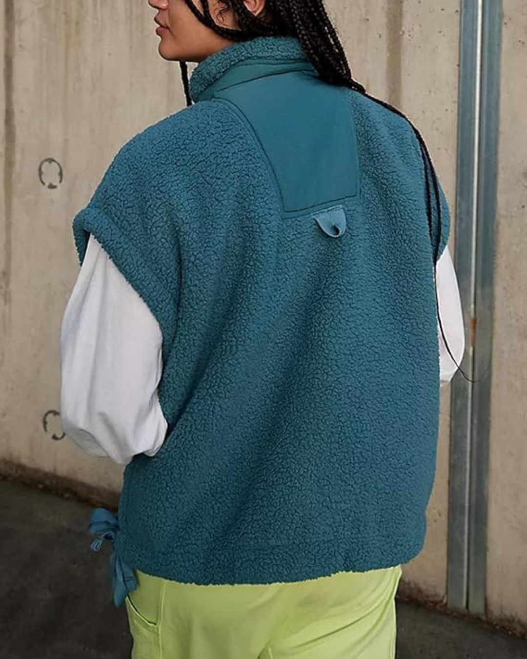 Chaleco de lana oversize sin mangas