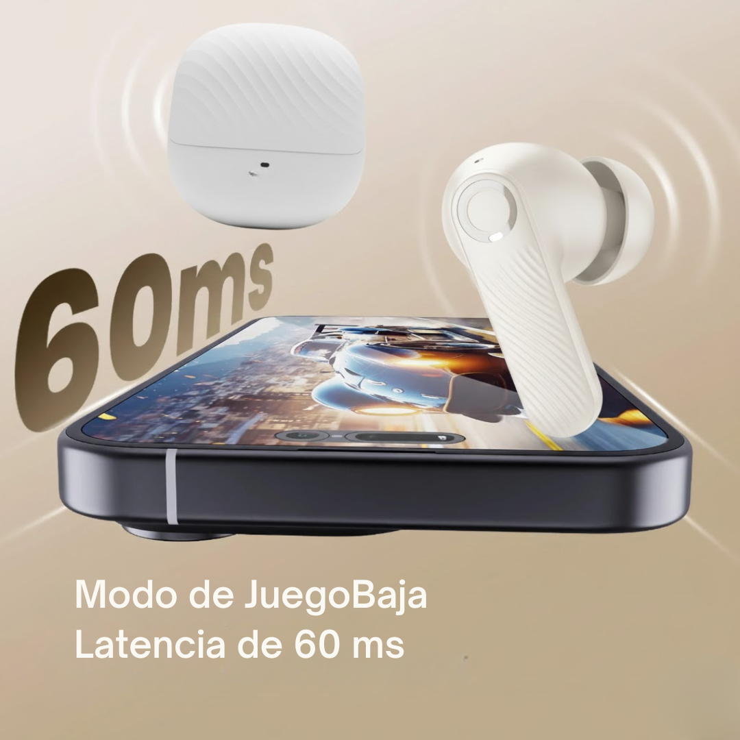 Auriculares Inalámbricos con Cancelación de Ruido y Carga Ultrarrápida