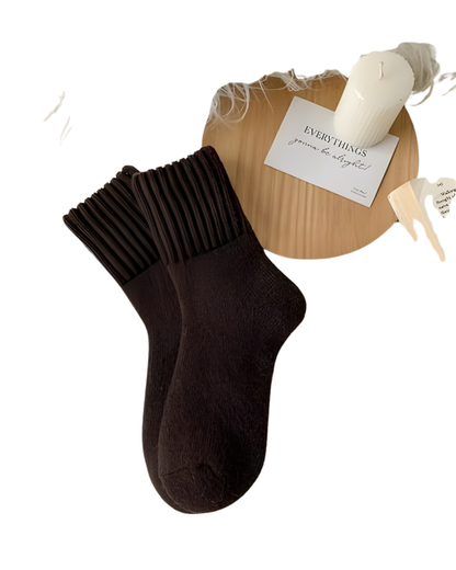 Calcetines de Punto con Forro de Felpa para Máximo Confort