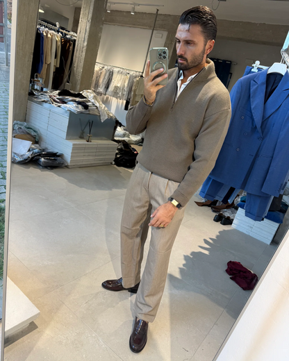 Suéter de punto liso para hombre