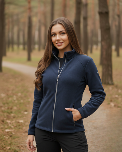 Chaqueta de cuello alto para mujer