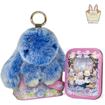 Llavero de Conejito PomPom Premium Hecho a Mano®