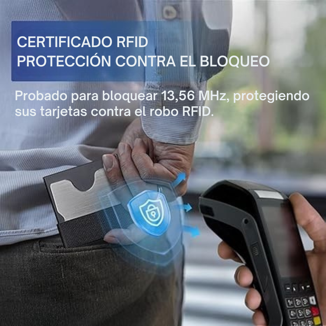 Cartera delgada con tarjetero para hombres