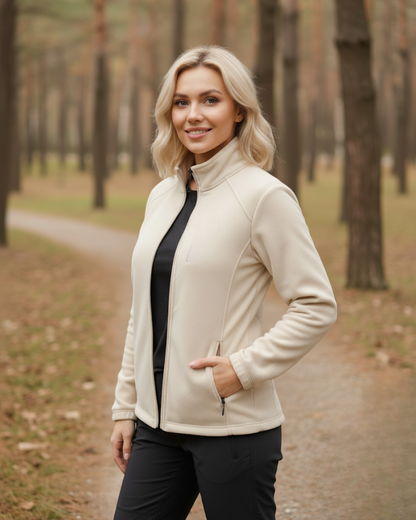 Chaqueta de cuello alto para mujer