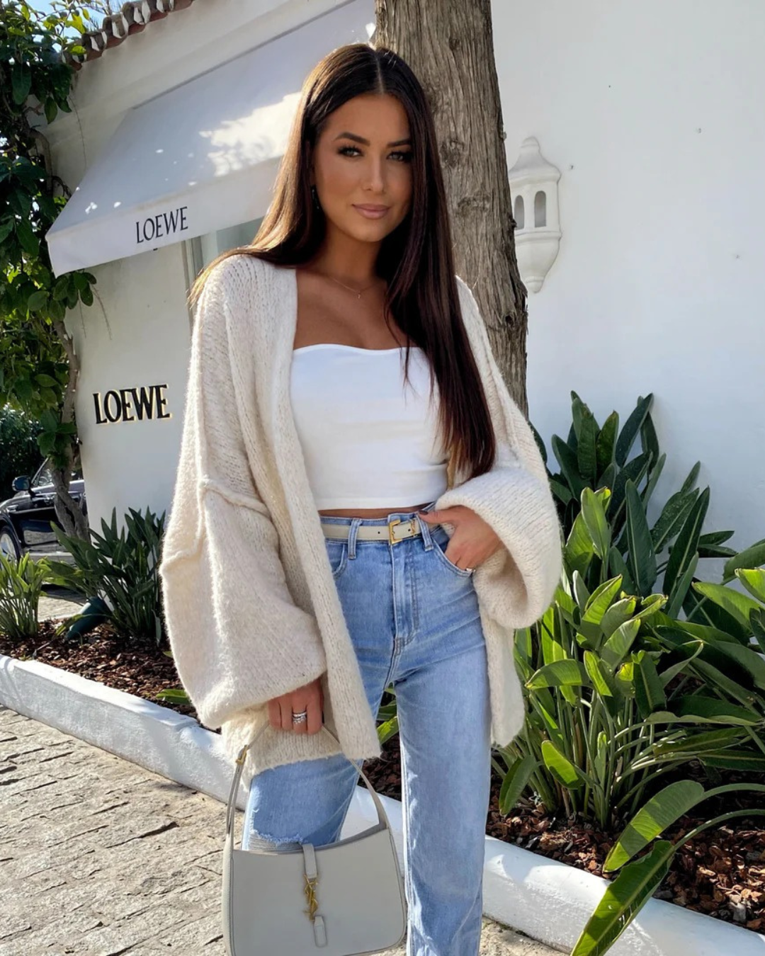 Suéter de punto oversize para mujer