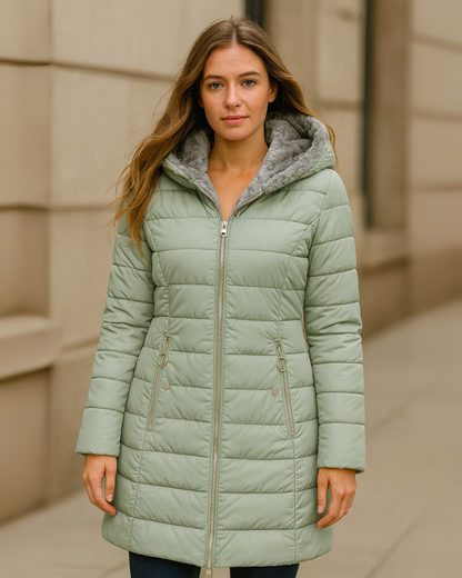 Abrigo de invierno con forro polar para mujer®