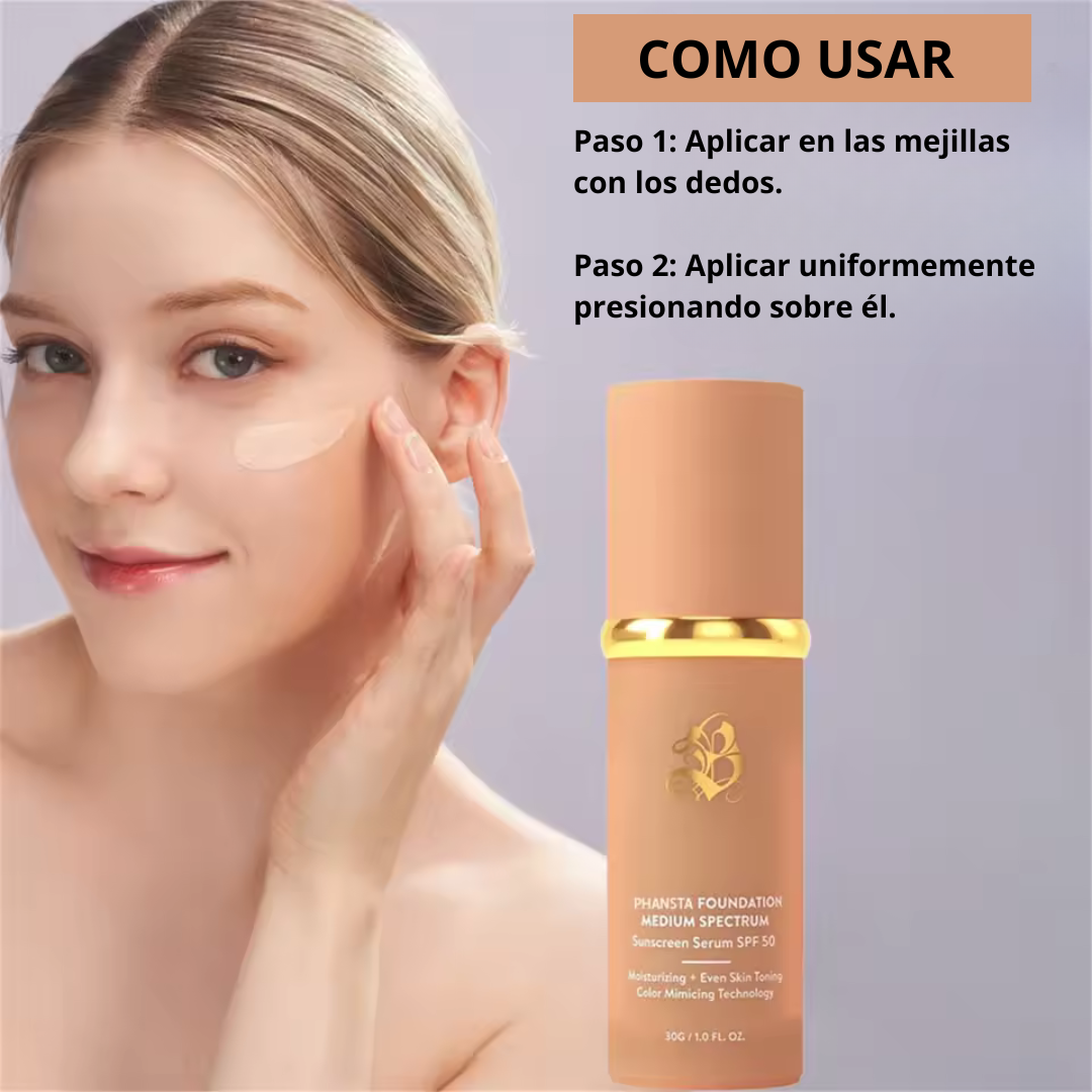 Base Líquida 4 en 1 con SPF 50 para una Piel Perfecta