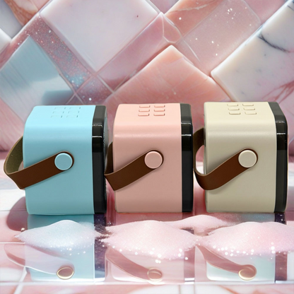 Minialtavoz portátil con micrófono y luces RGB